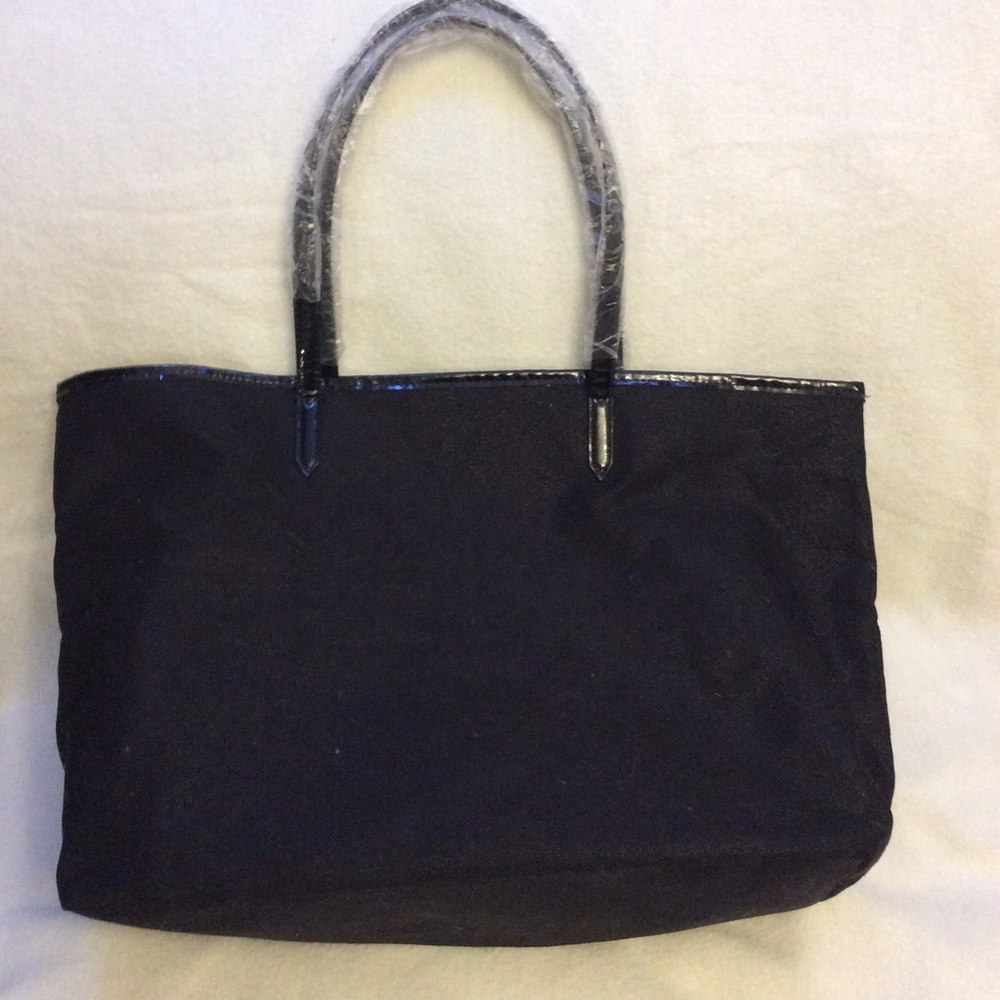 NWT Victoria’s Secret black shimmer tote bag - Picture 4 of 6